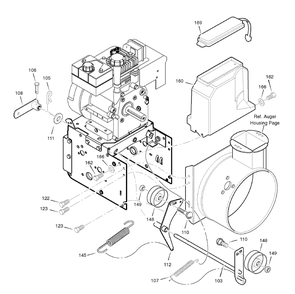 Frame Diagram and Parts List for 1695373-6271200X43 2007 Briggs and Stratton Snow Blower